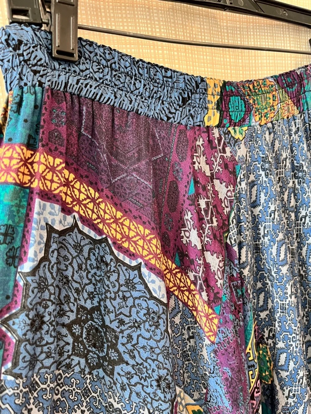 Vintage Patchwork Whimsigoth Carol Little Skirt Witchy Boho Festival - Picture 7 of 13